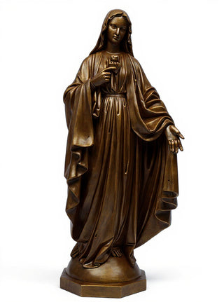 Mary with One Hand Outstretche Statue - 49-inch