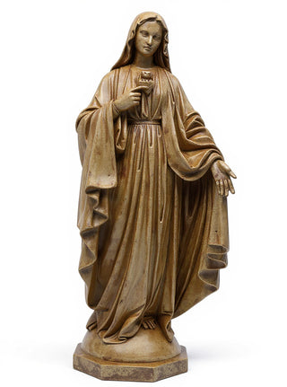 Mary with One Hand Outstretche Statue - 49-inch