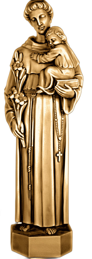 Saint Anthony Wall Hanging Statue - 32-inch