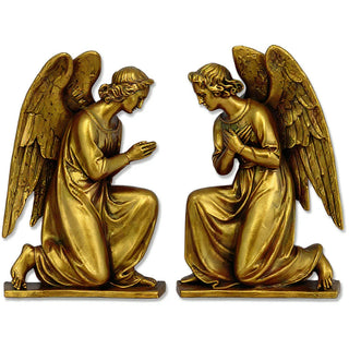 Angel Wall Plaque Set - 20.5-inch — Antique Gold finish