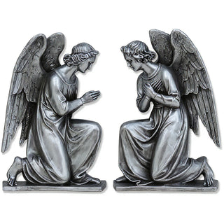 Angel Wall Plaque Set - 20.5-inch — Antique Silver finish