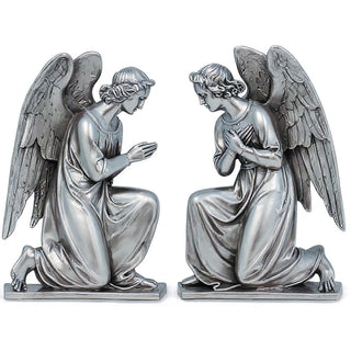 Angel Wall Plaque Set - 20.5-inch — Silver finish