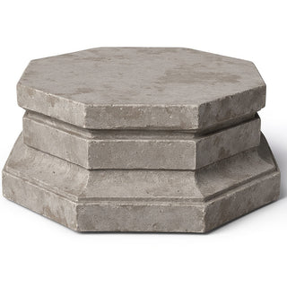 Eight Sided Riser Pedestal — Antique Stone finish