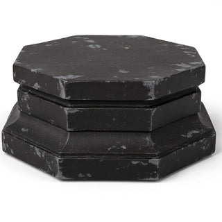 Eight Sided Riser Pedestal — Dusted Black finish