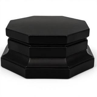 Eight Sided Riser Pedestal — Flat Black finish