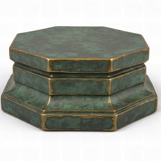 Eight Sided Riser Pedestal — Green Bronze finish