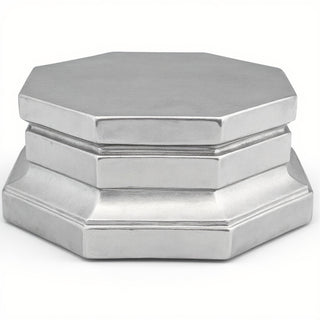 Eight Sided Riser Pedestal — Silver finish