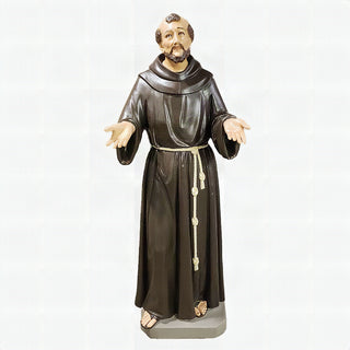 Francis Assisi Pleading Statue - 64-inch - Realistic Color - Hand-Painted