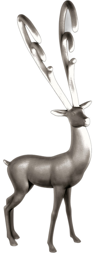 Fantasy Deer Head Tilted Statue - 88-inch