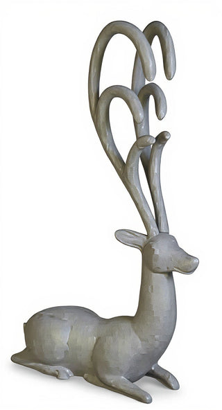 Fantasy Deer-Resting Statue - 64-inch