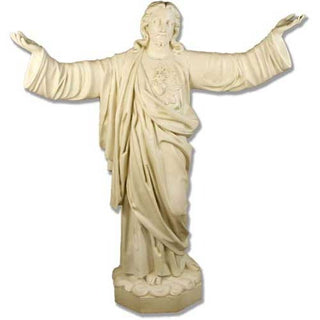 Sacred Heart Pleading 63" Statue - 63-inch - Realistic Color - Hand-Painted