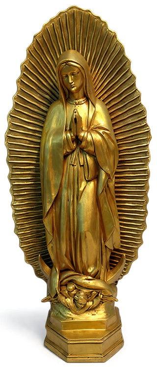 Our Lady Guadalupe w/ Sunburst Statue - 56-inch