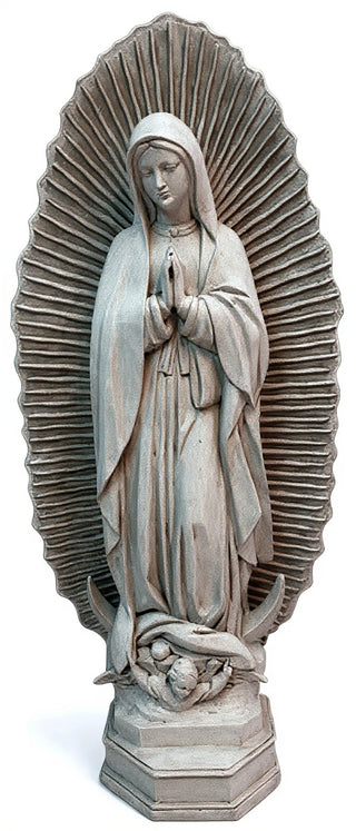 Our Lady Guadalupe w/ Sunburst Statue - 56-inch