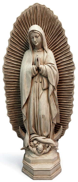 Our Lady Guadalupe w/ Sunburst Statue - 56-inch