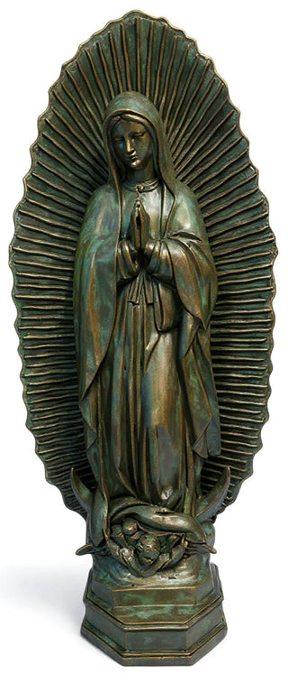Our Lady Guadalupe w/ Sunburst Statue - 56-inch