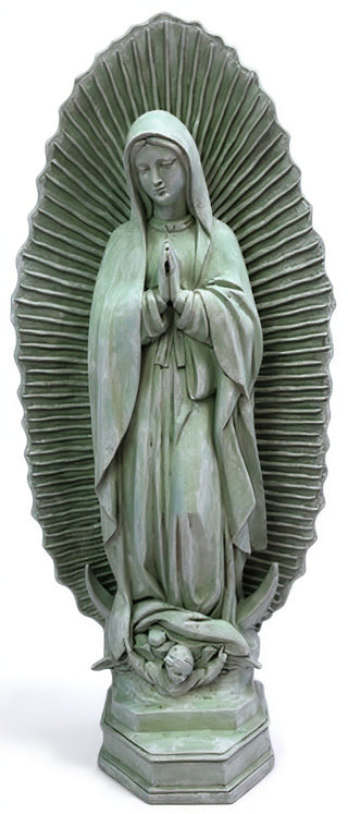 Our Lady Guadalupe w/ Sunburst Statue - 56-inch