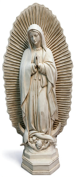 Our Lady Guadalupe w/ Sunburst Statue - 56-inch