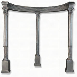 Gazebo Temple III Garden Structure — Aged Silver finish