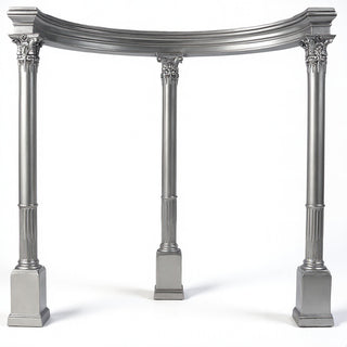 Gazebo Temple III Garden Structure — Antique Silver finish