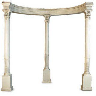 Gazebo Temple III Garden Structure — Antique White finish
