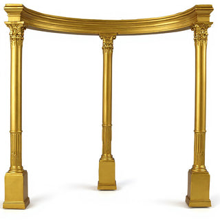 Gazebo Temple III Garden Structure — Deep Gold finish