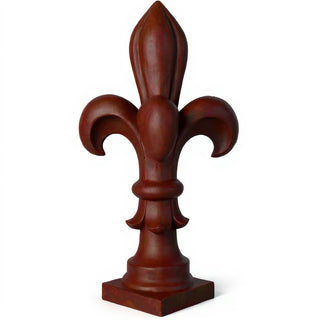 Fleur De Lis Monticello Pedestal - 35-inch — Rust finish