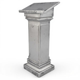 Podium with Full Front - 49-inch — Antique Silver finish