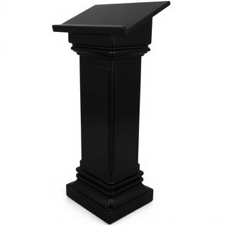 Podium with Full Front - 49-inch — Flat Black finish