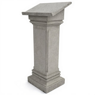 Podium with Full Front - 49-inch — Limestone finish
