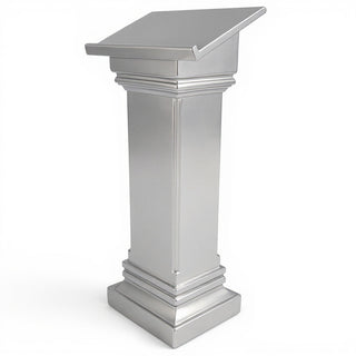 Podium with Full Front - 49-inch — Silver finish
