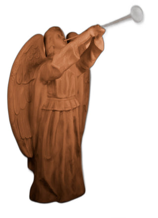 Angel Floating With Horn Statue - 59-inch