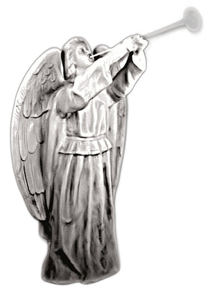 Angel Floating With Horn Statue - 59-inch