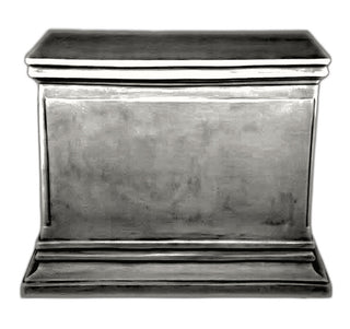 Rect. Panel Ped. 43X21X30(Hf) Statue - 30-inch