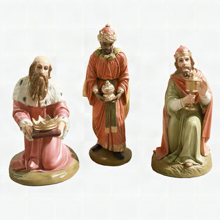 Three Kings Statue - 25-inch - Realistic Color - Hand-Painted