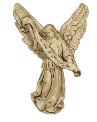 Gloria In Excelsis Deo (Wall) Statue - 18-inch