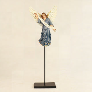 Gloria In Excelsis Deo (Wall) Statue - 18-inch - Realistic Color - Hand-Painted