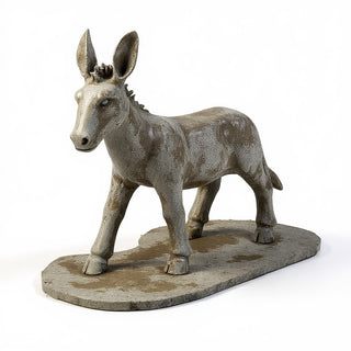 Nativity Donkey Statue — Antique Stone finish