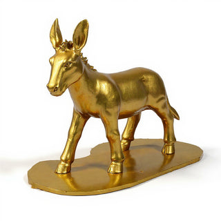 Nativity Donkey Statue — Deep Gold finish