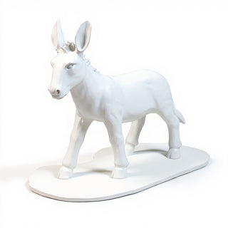 Nativity Donkey Statue — Flat White finish