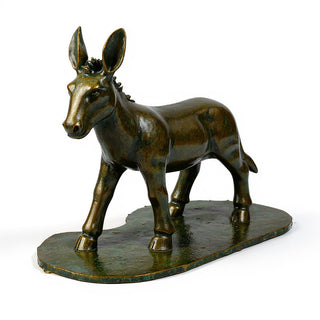 Nativity Donkey Statue — Green Bronze finish