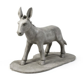 Nativity Donkey Statue — Limestone finish