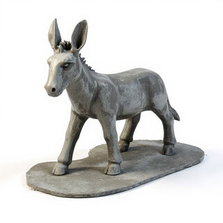 Nativity Donkey Statue — Old Stone finish