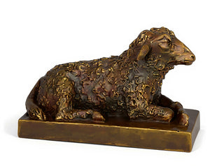 Sheep On Base 8-inch Nativity Statue - 8-inch