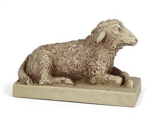 Sheep On Base 8-inch Nativity Statue - 8-inch