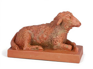 Sheep On Base 8-inch Nativity Statue - 8-inch