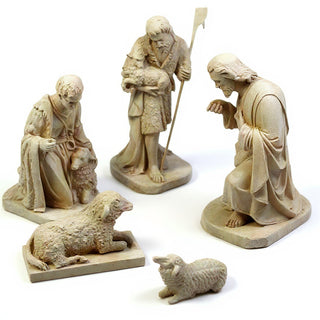 Shepherd Nativity Set Statue Set — Museum Terracotta finish