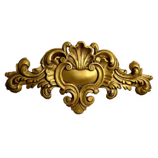 Architectural Over-Door Detail Wall Plaque — Antique Gold finish