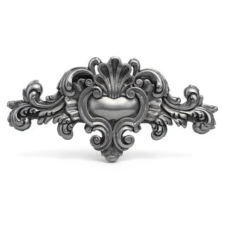 Architectural Over-Door Detail Wall Plaque — Antique Silver finish