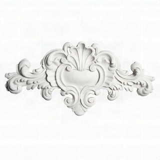 Architectural Over-Door Detail Wall Plaque — Flat White finish