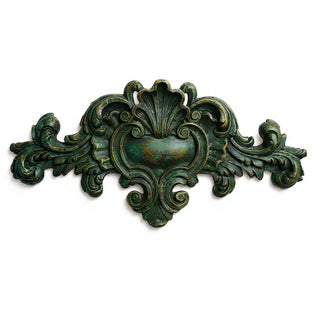 Architectural Over-Door Detail Wall Plaque — Green Bronze finish